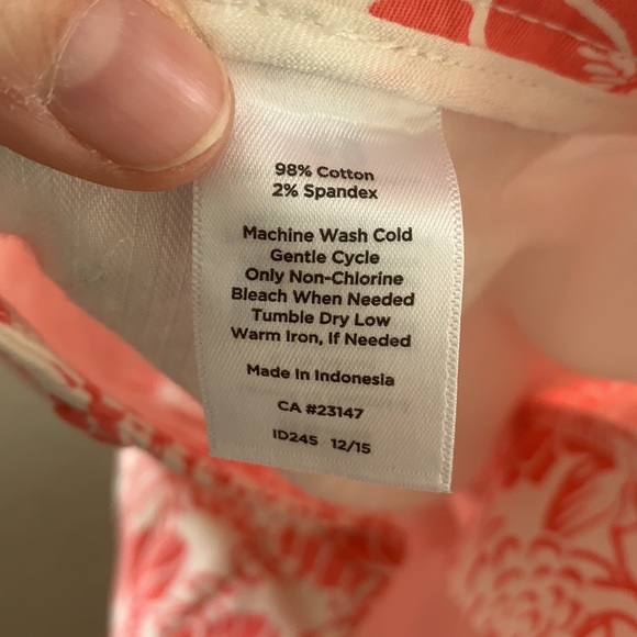 Talbots The Perfect Skimmer Floral Capri Crop Pant - Picture 8 of 11